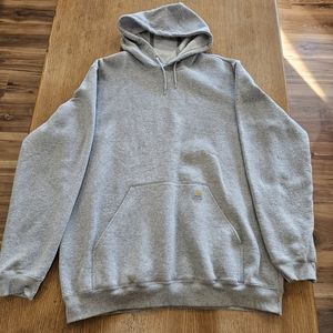 Carhartt Heather gray Sweatshirt Hoodie Size XLT tall
